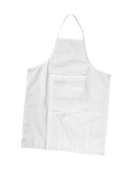 white female apron with outsets isolated on white
