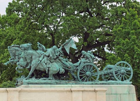 Civil War Memorial Statue at the U.S. Capitol Building in Washington DC