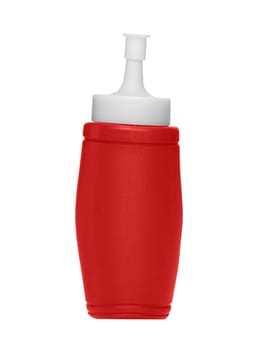 Ketchup bottle, isolated on a white background.