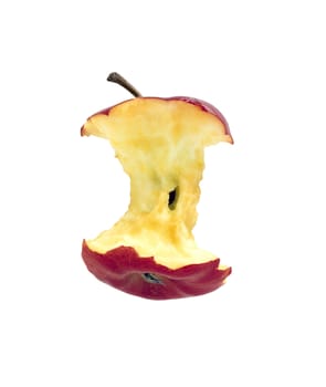 Apple bit on the white