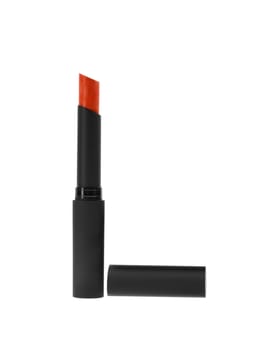 make up object: lipstick over white background