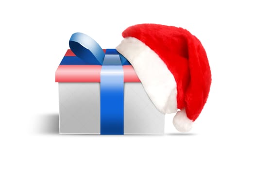 Santa hat and gift