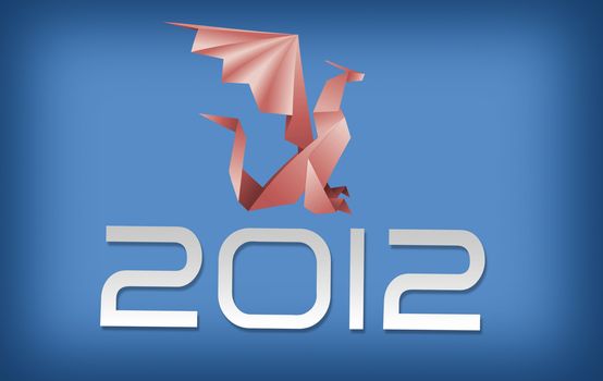2012 Text and dragon symbol