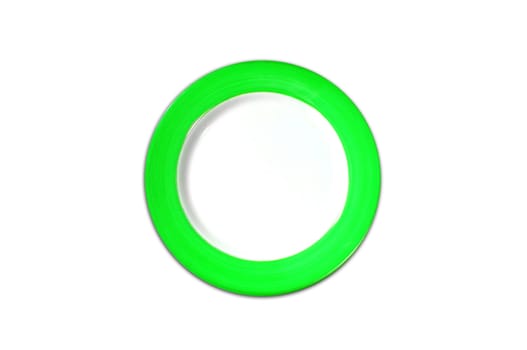 empty plate isolated on a white background