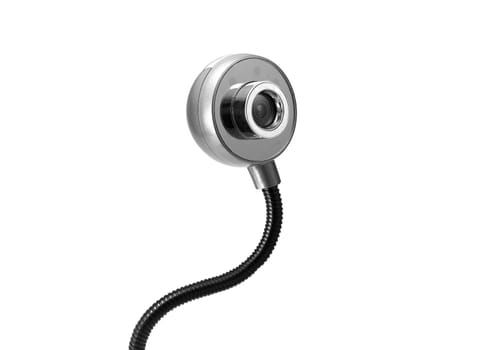 Web camera close-up isolated on a white background