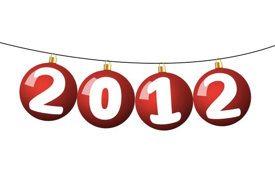 2012 text on xmass balls