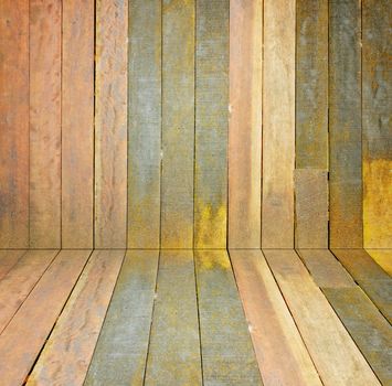 old, grunge wooden wall used as background
