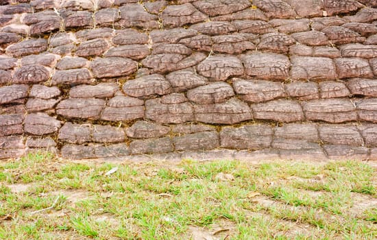 Background of stone wall texture, grunge