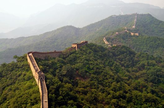 The Great wall view section in Mutianiu near beijing