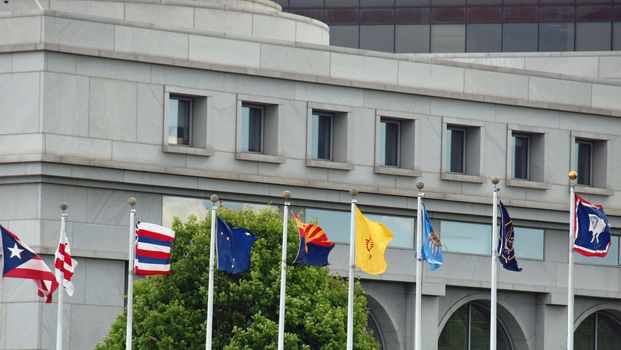 State Flags of the US at Union Station in Washington DC