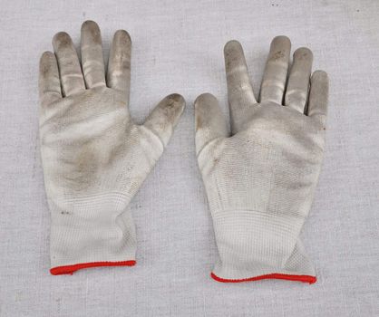 Dirty gardening gloves