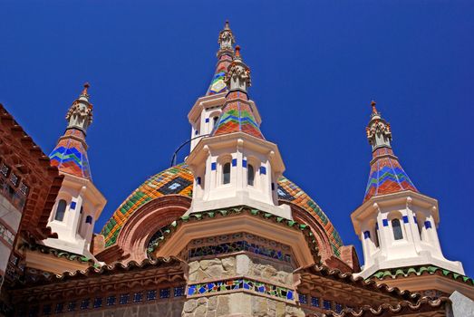 Parish Church of Sant Roma. Lloret de Mar, Costa Brava, Spain.