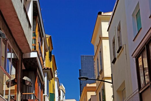 Typical cityscape of Lloret de Mar. Costa Brava, Spain.