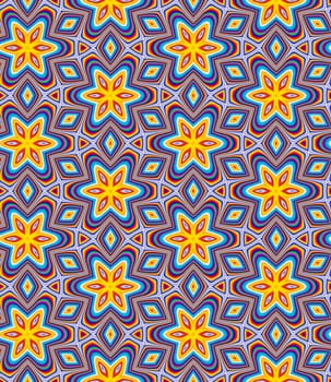 Illustration of a Psychedelic seamless background