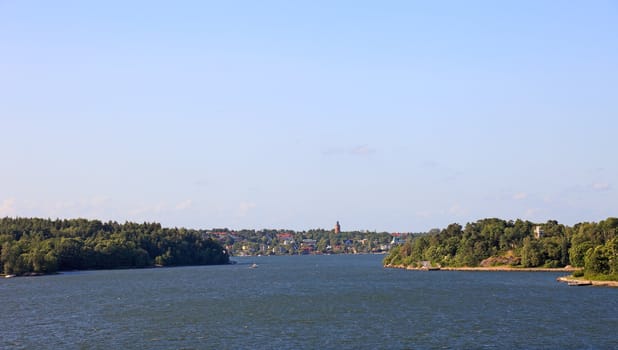 Baltic sea archipelago landscape in Sweden, Europe.