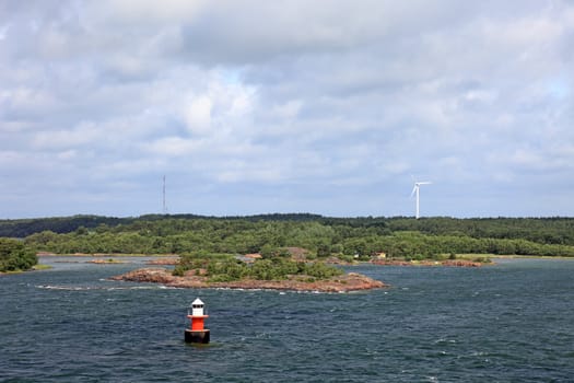 Baltic sea archipelago landscape in Sweden, Europe.