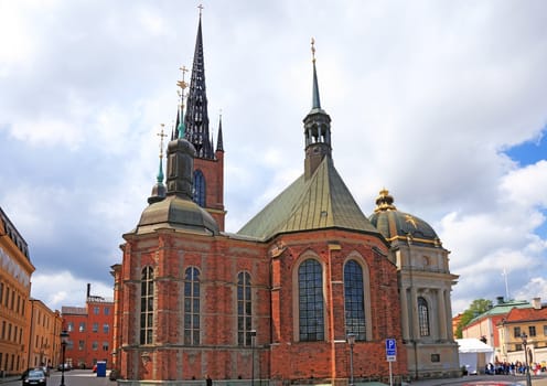 Church in center of Stockholm, Sweden.