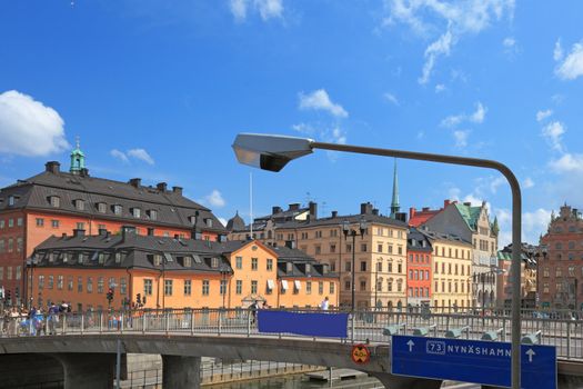 Cityscape of central Stockholm.