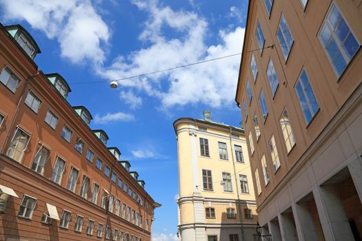 Stockholm architecture view, old town, Gamla Stan.