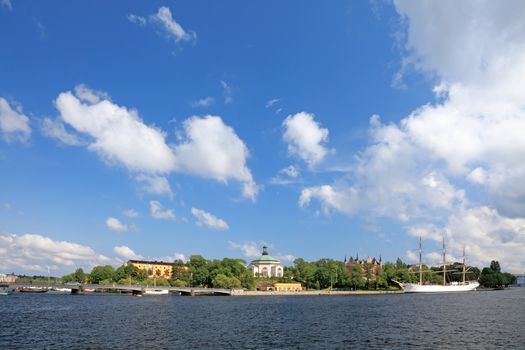 Stockholm harbor view, Sweden, Europe.