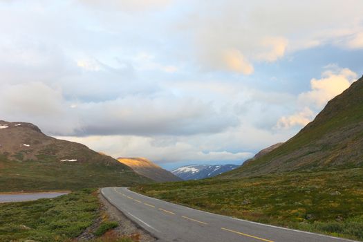 Road from Oslo to Bergen. Norway, scandinavian Europe.