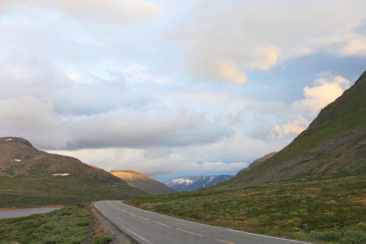 Road from Oslo to Bergen. Norway, scandinavian Europe.