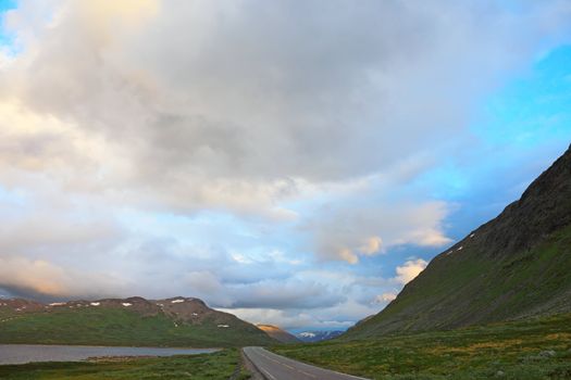 Road from Oslo to Bergen. Norway, scandinavian Europe.