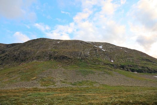 Mountain landscape in Norway. Scandinavian Europe.