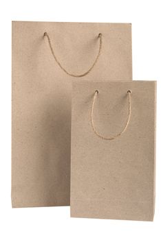 Recycled paper bags with hemp rope handles isolated on white background







Recycled paper bag with hemp rope handles isolated on white background