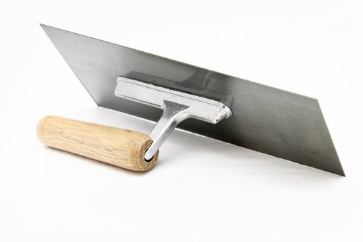 isolated of german style lute trowel over white background