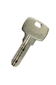 A modern key isolated on white background.