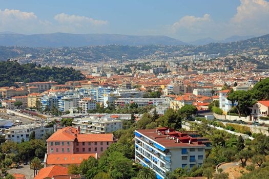 Cityscape view of the city of Nice, France, Europe.