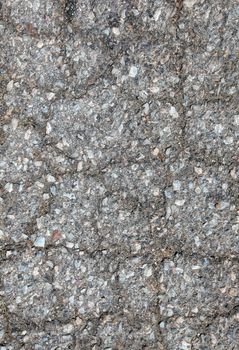 Grey asphalt as textured background or backdrop, empty space for design.