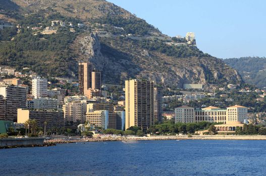 Cityscape of principality of Monaco, Europe.
