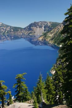 Crater Lake National Park in Oregon, USA