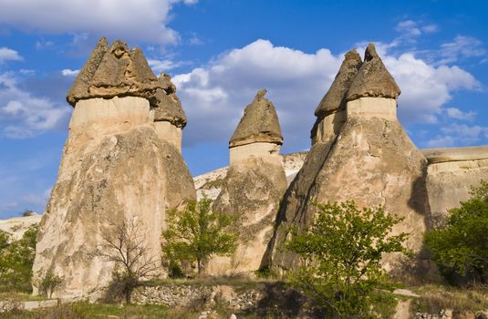 the speciel stone formation of cappadocia turkey 