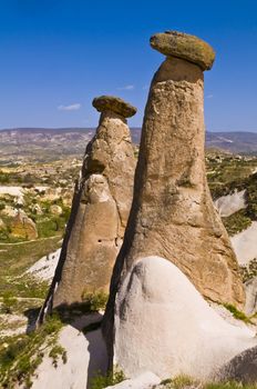 the speciel stone formation of cappadocia turkey 