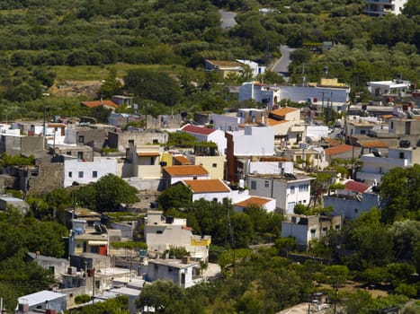 view of a little greek village