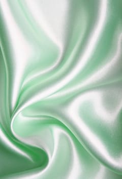 Smooth elegant green silk can use as background