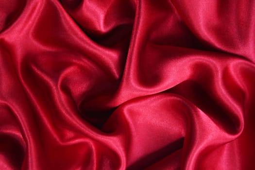 Smooth elegant red silk can use as background 