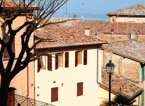 Italy. Tuscany region. Montepulciano town in spring 