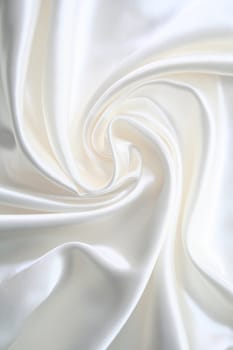 Smooth elegant white silk can use as wedding background 