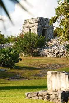 Photo of the Mayan ruins in Tulum Mexico.