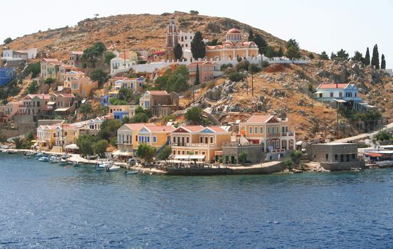Greece. Aegean sea. Island Symi (Simi). Mandraki harbor