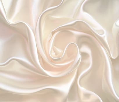 Smooth elegant white silk can use as wedding background 