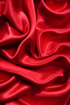 Smooth elegant red silk can use as background 