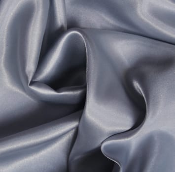 Smooth elegant silvery grey silk can use as background 