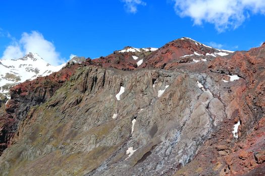 Image of beautiful landscape with Caucasus mountains