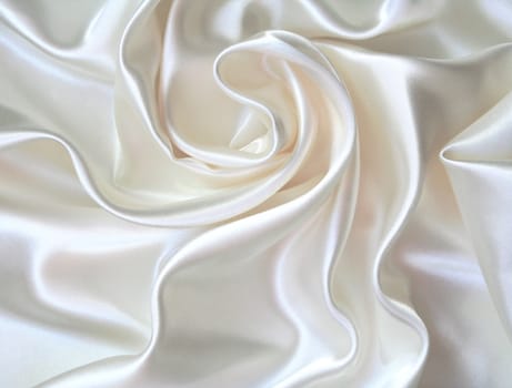 Smooth elegant white silk can use as wedding background 