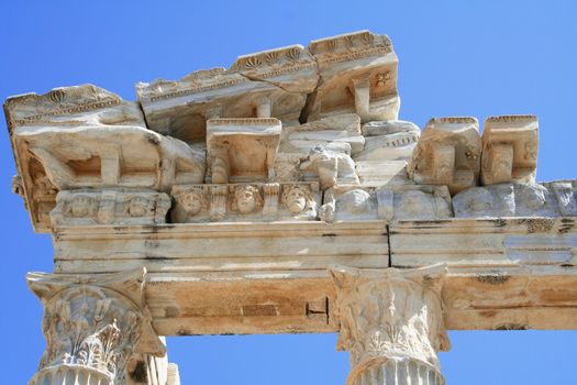 Turkey. Side. Ruins of a temple of Apollo. Details 